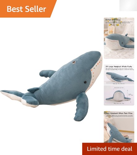 Peluche balena blu - blu, gigante